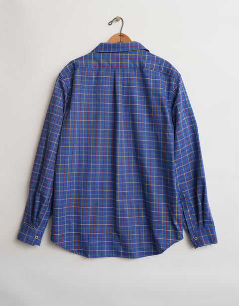 Blue Plaid Shirt