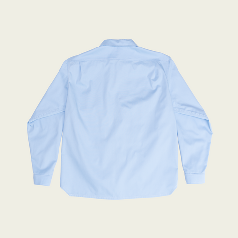 Work Shirtt Blue Poly/Cotton Twill